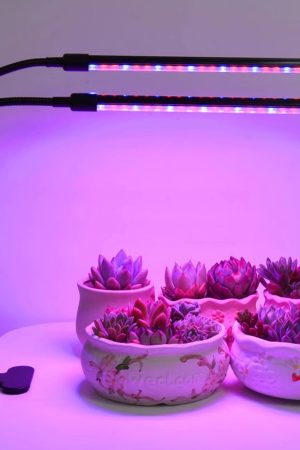 Glowsun-Lights for Use In Growing Plants-LED Grow Lights for Indoor Plants Full Spectrum - Features Multi Mode Color Spectrums, Dimmable, Auto Timer, Clip on Goosneck Plant Lamp.